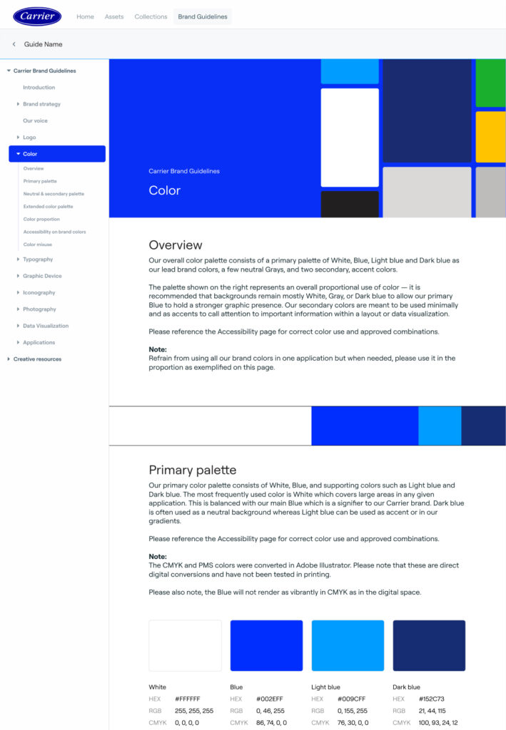 Carrier color guidelines doc preview