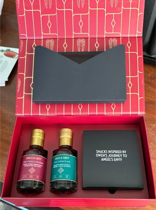 A photo of the Angel’s Envy Cask mailer