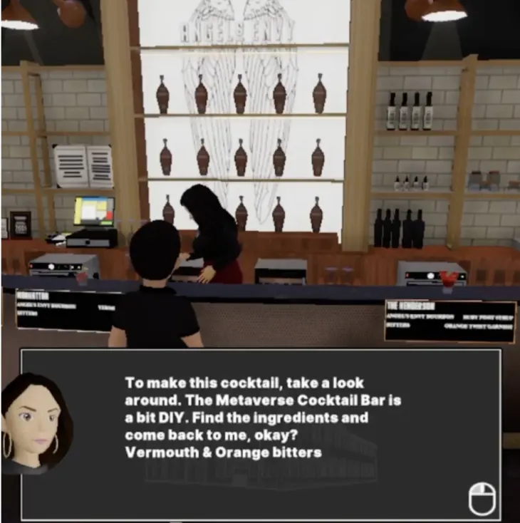 A screenshot of a virtual experience