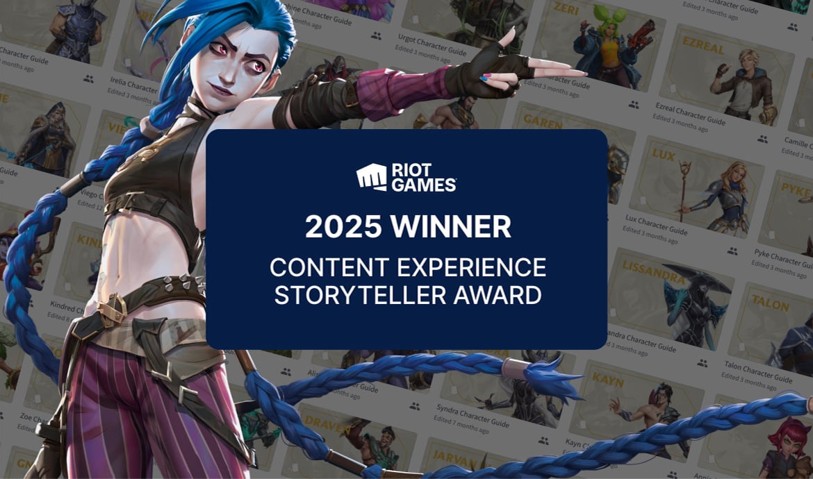 Riot Games: 2025 Winner of the Content Experience Storyteller Award